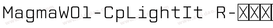 MagmaW01-CpLightIt R字体转换